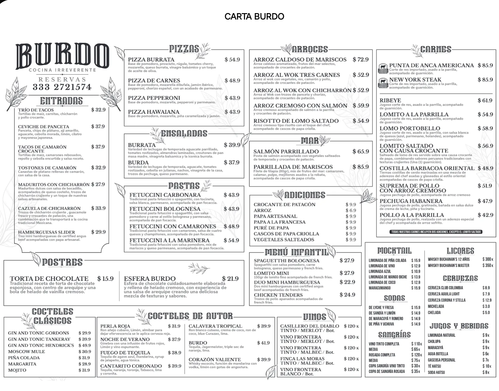 Ambiente de Burdo Cocina Irreverente